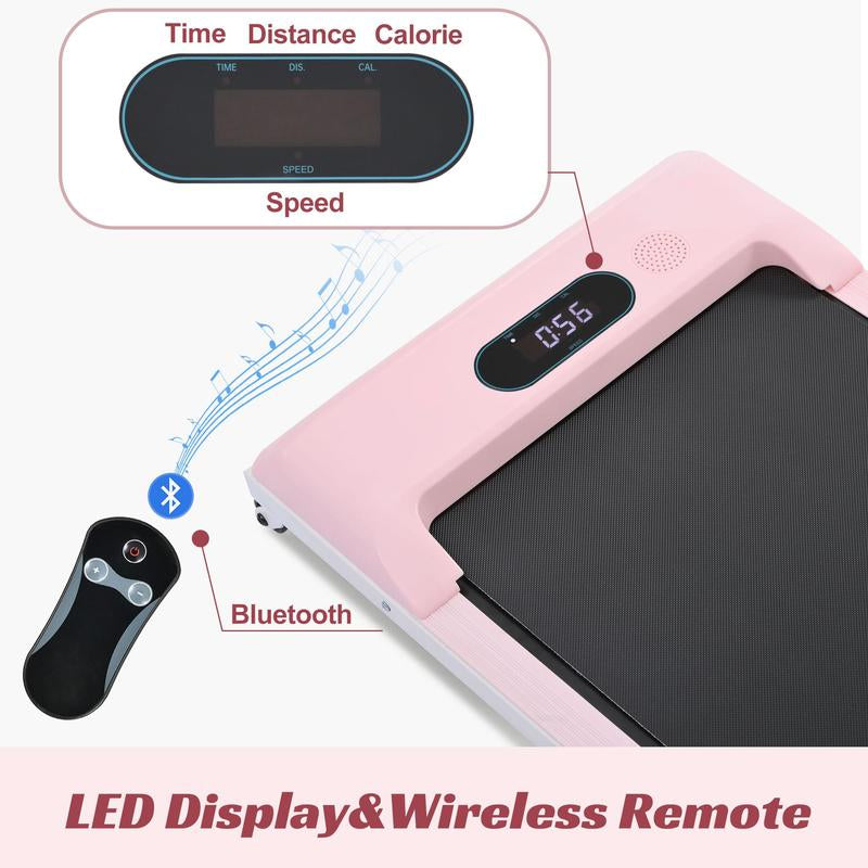 Merax 2 in 1 under Desk Electric Treadmill 2.5HP, Bluetooth APP for Home Gym