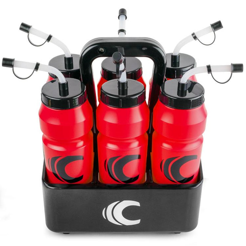 Cannon Sports 1 Liter Sports Water Bottle, Bpa-Free, 34 Oz Capacity, Large Mouth, 2 Lids (Straw and Squeeze) with Carrier, Great for Helmet Sports Such as Hockey, Lacrosse, Football, Boxing