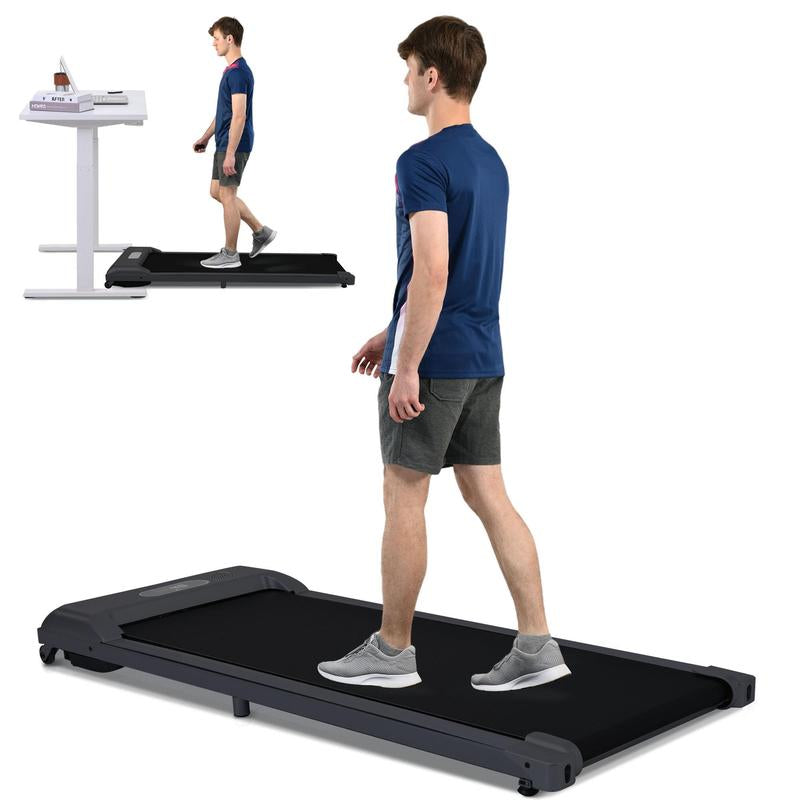 Merax 2 in 1 under Desk Electric Treadmill 2.5HP, Bluetooth APP for Home Gym
