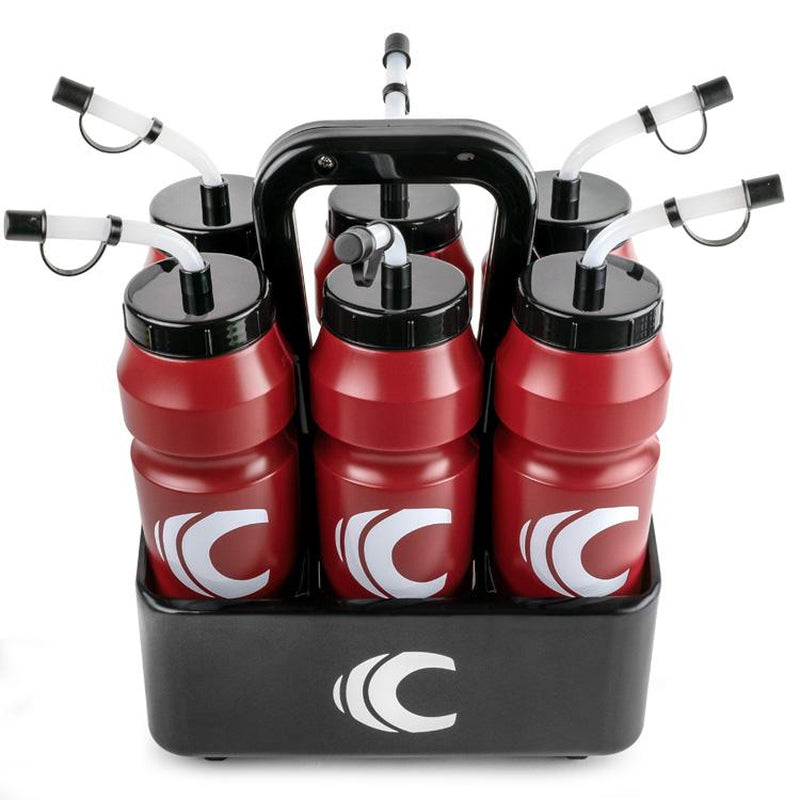Cannon Sports 1 Liter Sports Water Bottle, Bpa-Free, 34 Oz Capacity, Large Mouth, 2 Lids (Straw and Squeeze) with Carrier, Great for Helmet Sports Such as Hockey, Lacrosse, Football, Boxing