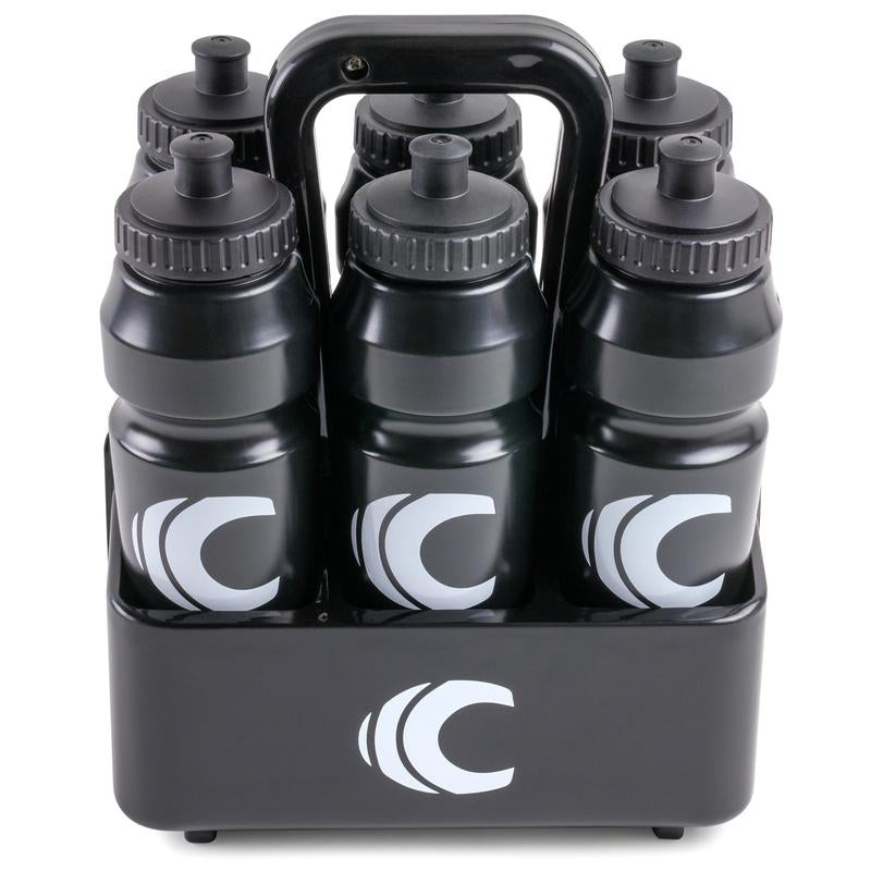 Cannon Sports 1 Liter Sports Water Bottle, Bpa-Free, 34 Oz Capacity, Large Mouth, 2 Lids (Straw and Squeeze) with Carrier, Great for Helmet Sports Such as Hockey, Lacrosse, Football, Boxing