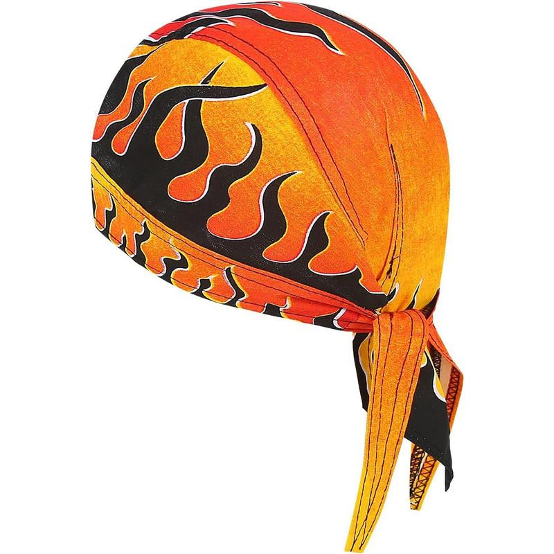 DOO Rags Dew Rag Skull Cap Pirate Hat Cycling Bandana Motorcycle Biker Cooling Head Wrap Beanie Helmet Liner