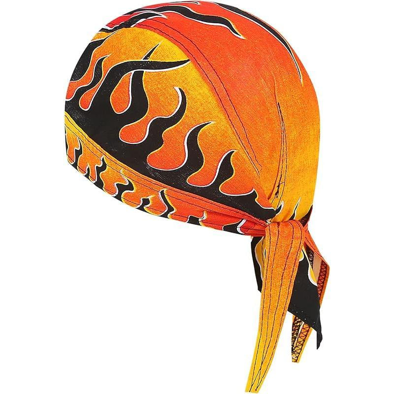 DOO Rags Dew Rag Skull Cap Pirate Hat Cycling Bandana Motorcycle Biker Cooling Head Wrap Beanie Helmet Liner