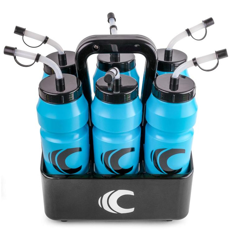 Cannon Sports 1 Liter Sports Water Bottle, Bpa-Free, 34 Oz Capacity, Large Mouth, 2 Lids (Straw and Squeeze) with Carrier, Great for Helmet Sports Such as Hockey, Lacrosse, Football, Boxing