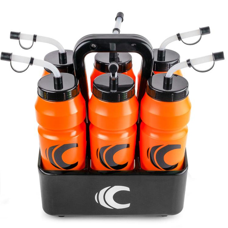 Cannon Sports 1 Liter Sports Water Bottle, Bpa-Free, 34 Oz Capacity, Large Mouth, 2 Lids (Straw and Squeeze) with Carrier, Great for Helmet Sports Such as Hockey, Lacrosse, Football, Boxing