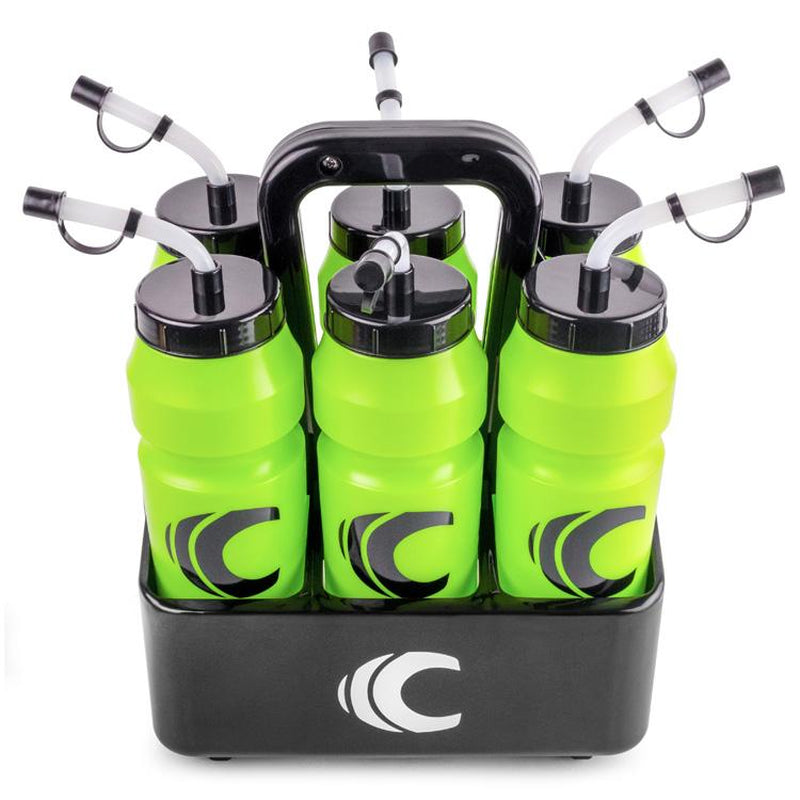 Cannon Sports 1 Liter Sports Water Bottle, Bpa-Free, 34 Oz Capacity, Large Mouth, 2 Lids (Straw and Squeeze) with Carrier, Great for Helmet Sports Such as Hockey, Lacrosse, Football, Boxing