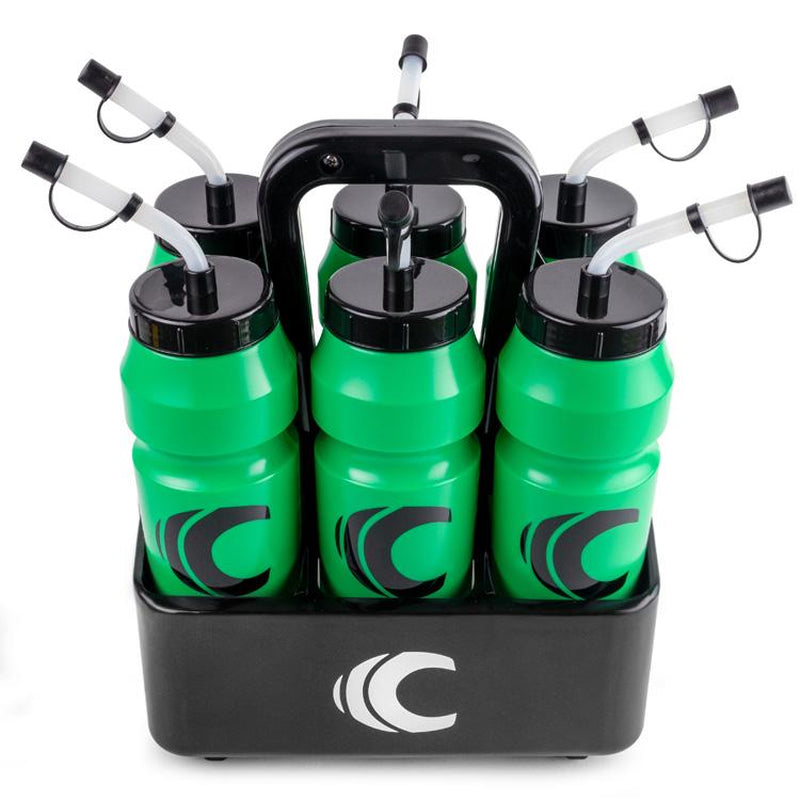 Cannon Sports 1 Liter Sports Water Bottle, Bpa-Free, 34 Oz Capacity, Large Mouth, 2 Lids (Straw and Squeeze) with Carrier, Great for Helmet Sports Such as Hockey, Lacrosse, Football, Boxing