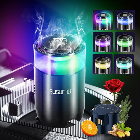 Smart Car Air Freshener Alcohol-Free 6-Color RGB Lighting, Air Aromatherapy Diffuser 3 Model Sprayer with Essential Oils for Mothers and Youngsters, Vehicle & Travel, Car, Home