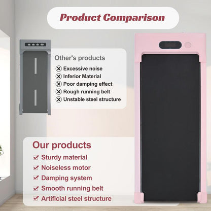 Merax 2 in 1 under Desk Electric Treadmill 2.5HP, Bluetooth APP for Home Gym