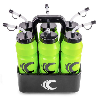 Cannon Sports 1 Liter Sports Water Bottle, Bpa-Free, 34 Oz Capacity, Large Mouth, 2 Lids (Straw and Squeeze) with Carrier, Great for Helmet Sports Such as Hockey, Lacrosse, Football, Boxing