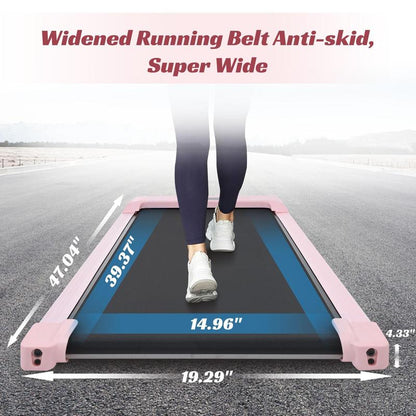 Merax 2 in 1 under Desk Electric Treadmill 2.5HP, Bluetooth APP for Home Gym