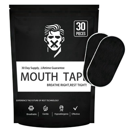 Mouth Tape - One Month Supply Mouth Tape, Sport Accessories, 30 Strips, Strips Tape for Sleep-Pain Free Removal, Gentle on Skin - Adhesive Cotton Tape