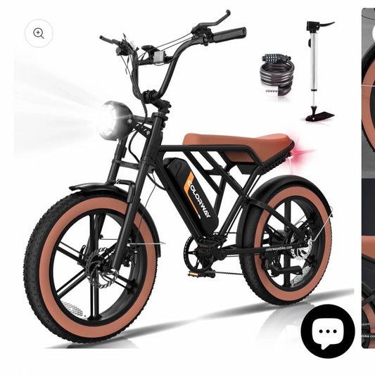 Adult Electric Bike 20X4.0 with Fat Tire for Comfortable Ride